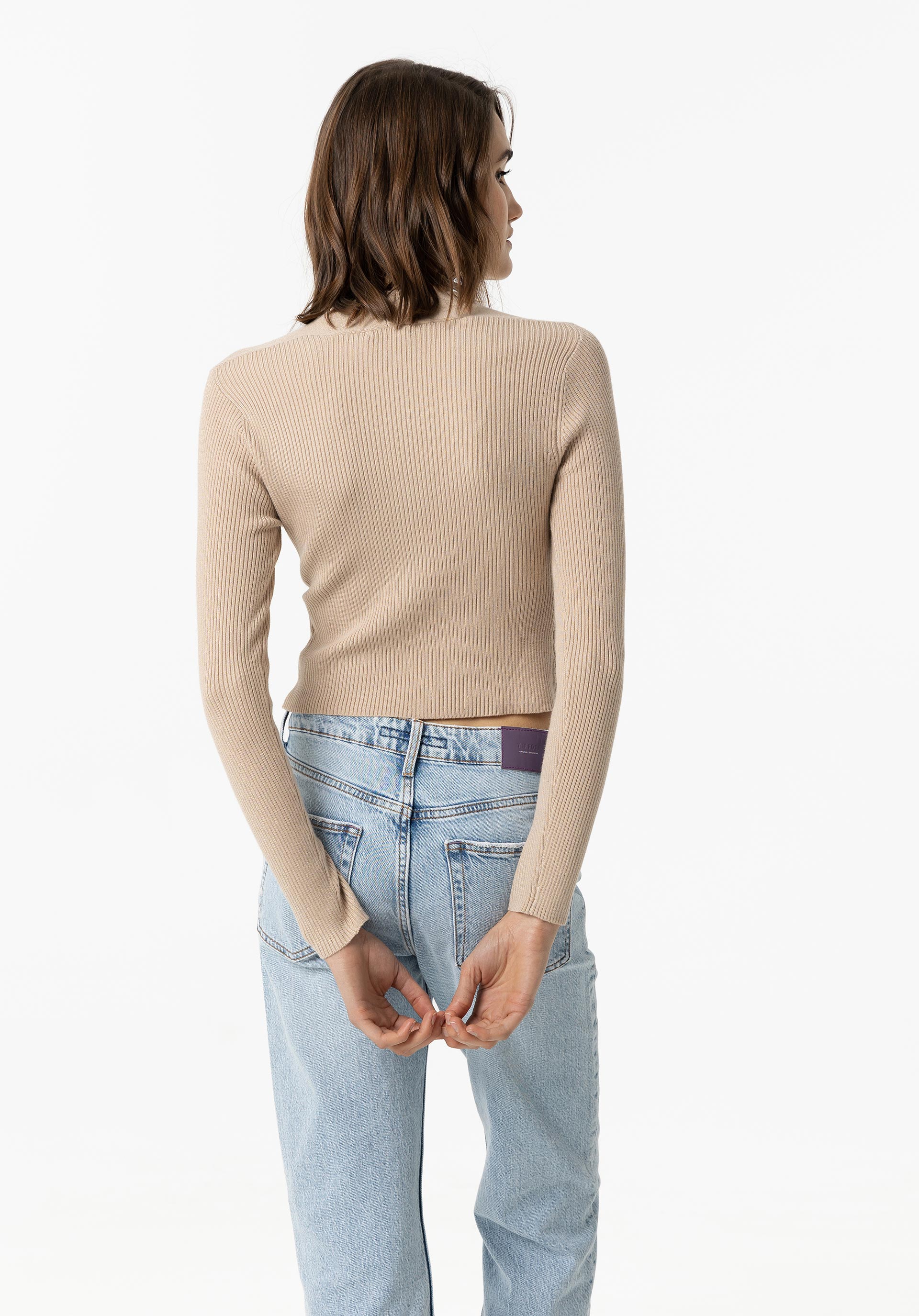 Camisola de Malha Canelada