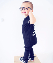Black Baseball tee  (gepersonaliseerd)