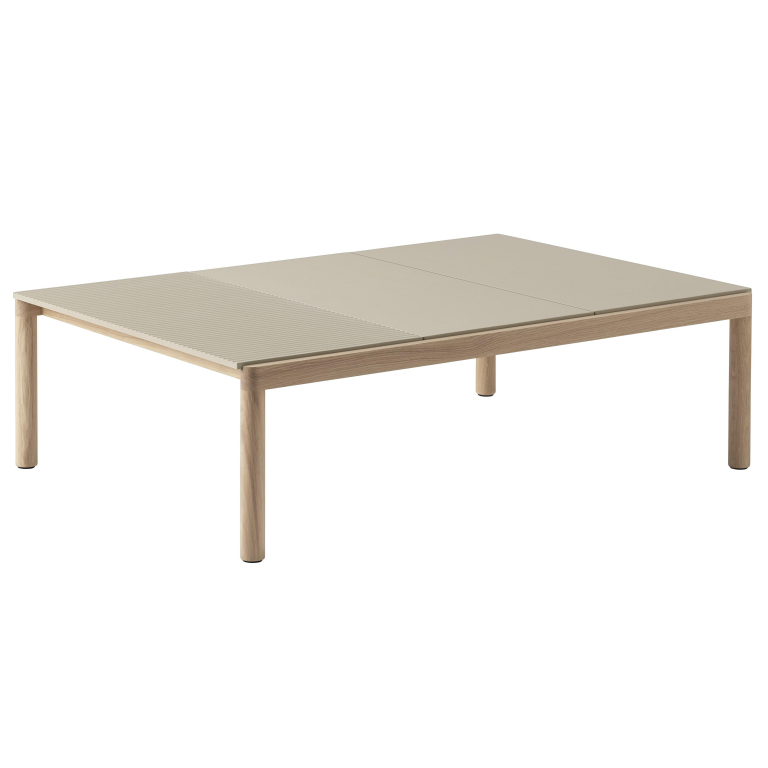 Muuto Couple salontafel 120x84 wavy eiken sand