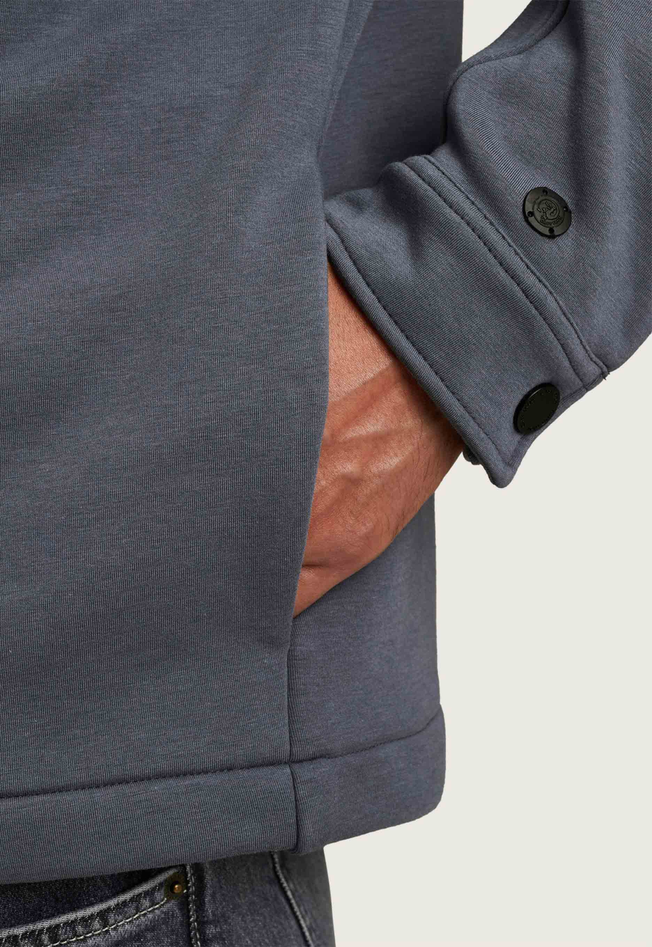 Cast Iron Button Interlock Jacket