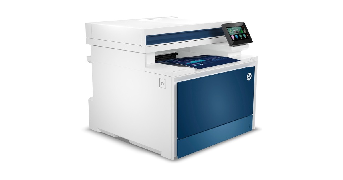 HPColor LaserJet Pro MFP 4302fdw all-in-one kleurenlaserprinter met faxfunctie  (Wit/blauw, Printen, kopiëren, scannen, fax, USB, LAN, WLAN)