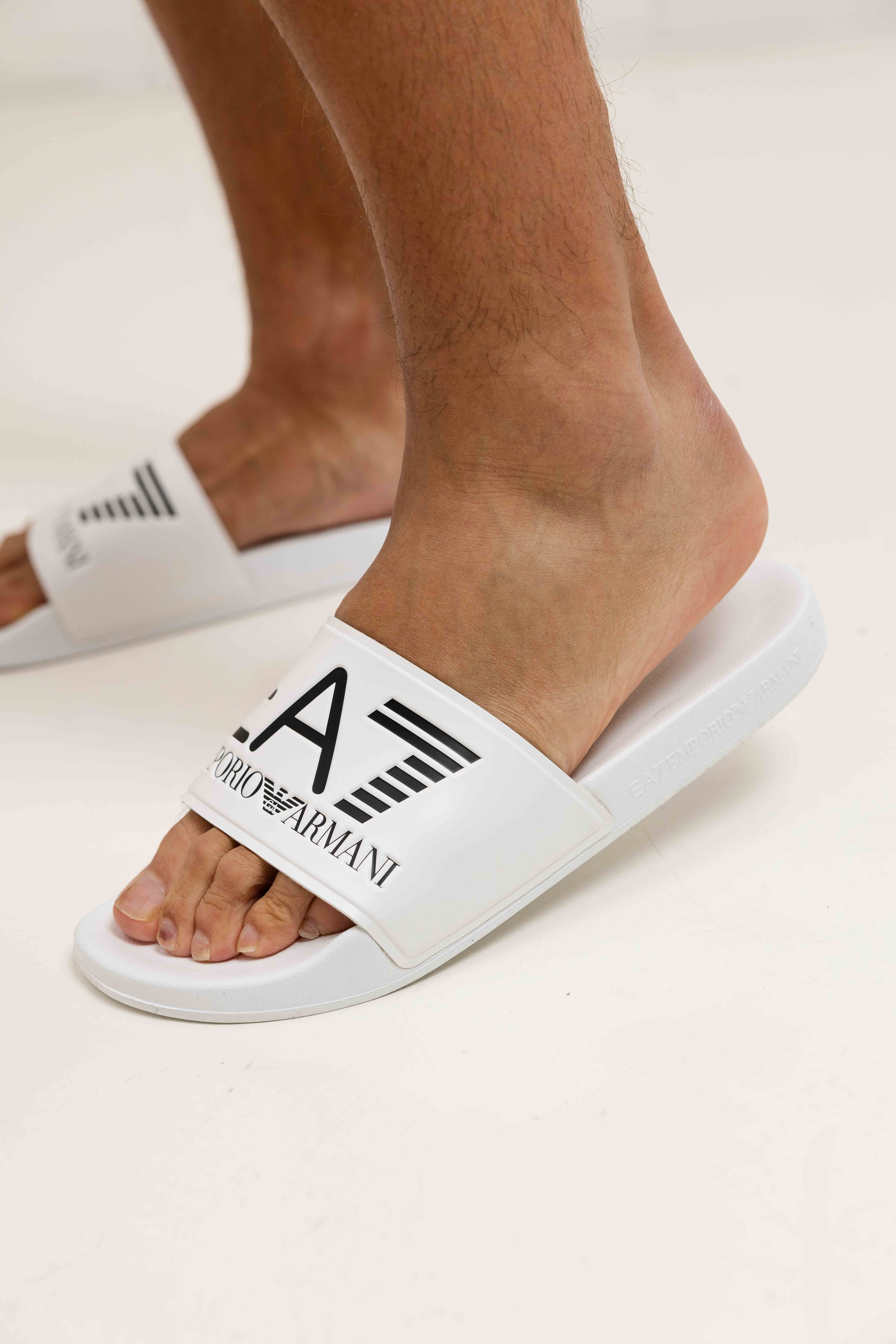 EA7 Emporio Armani Slippers Heren Wit