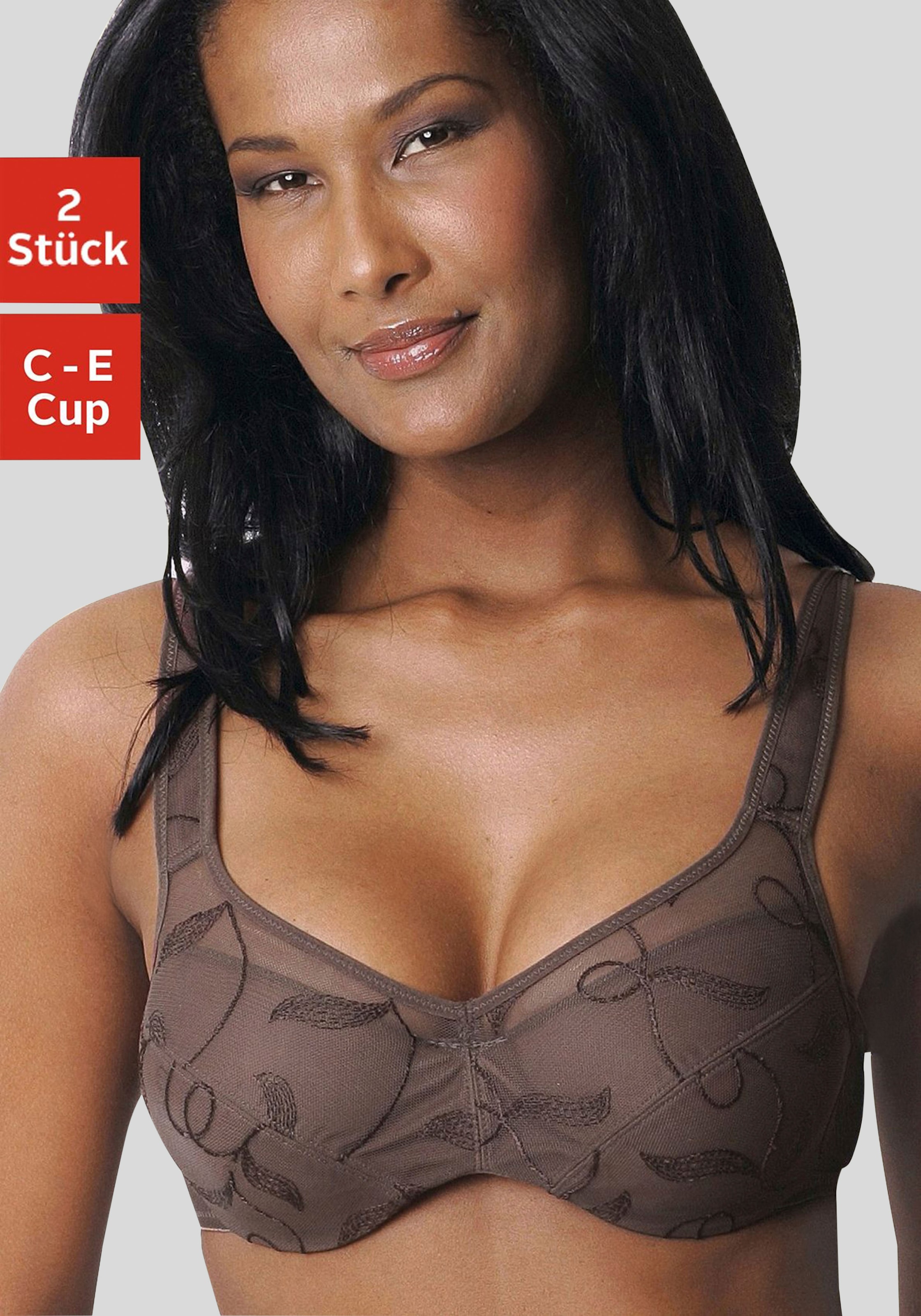petite fleur Minimizer-BH, 2 Stücker Packung, mit Bügel und schöner Stickerei