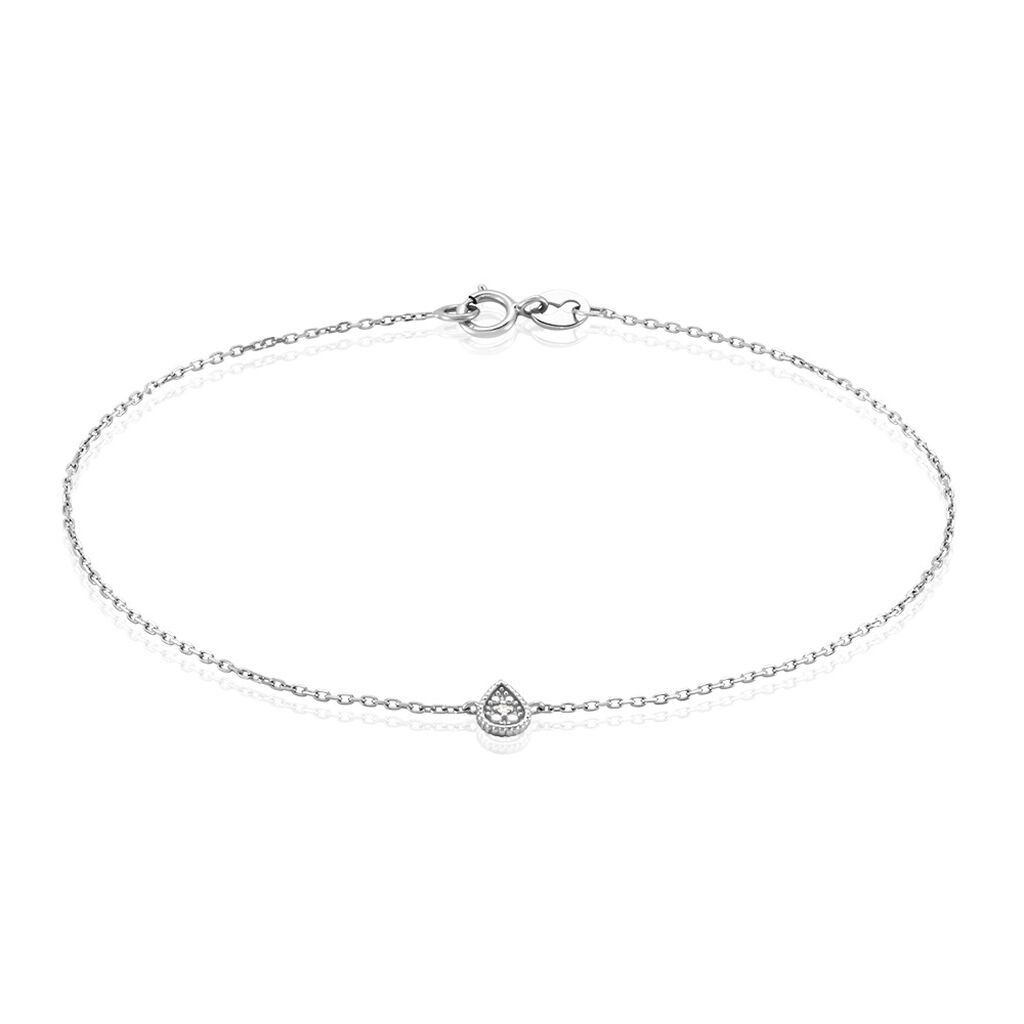 Bracelet Mon 1er Diamant Or Blanc Diamant