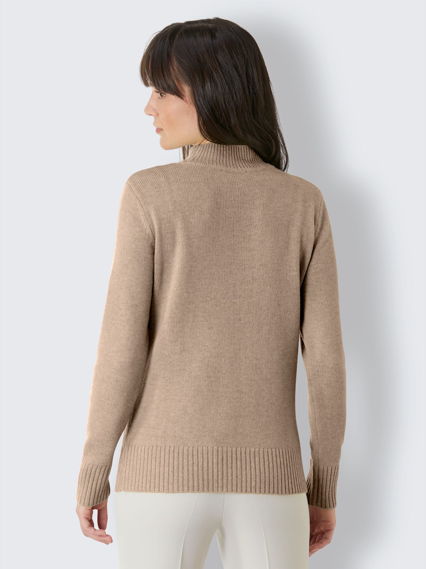 Pull en mérinos et cachemire qualité tricot exclusive