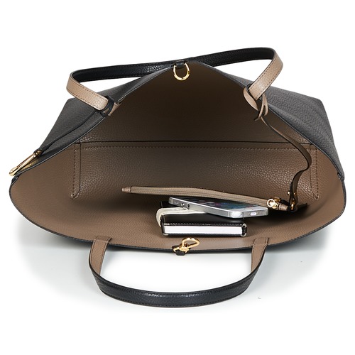 Lauren Ralph Lauren - MERRIMACK REVERSIBLE TOTE MEDIUM Negro / Topotea