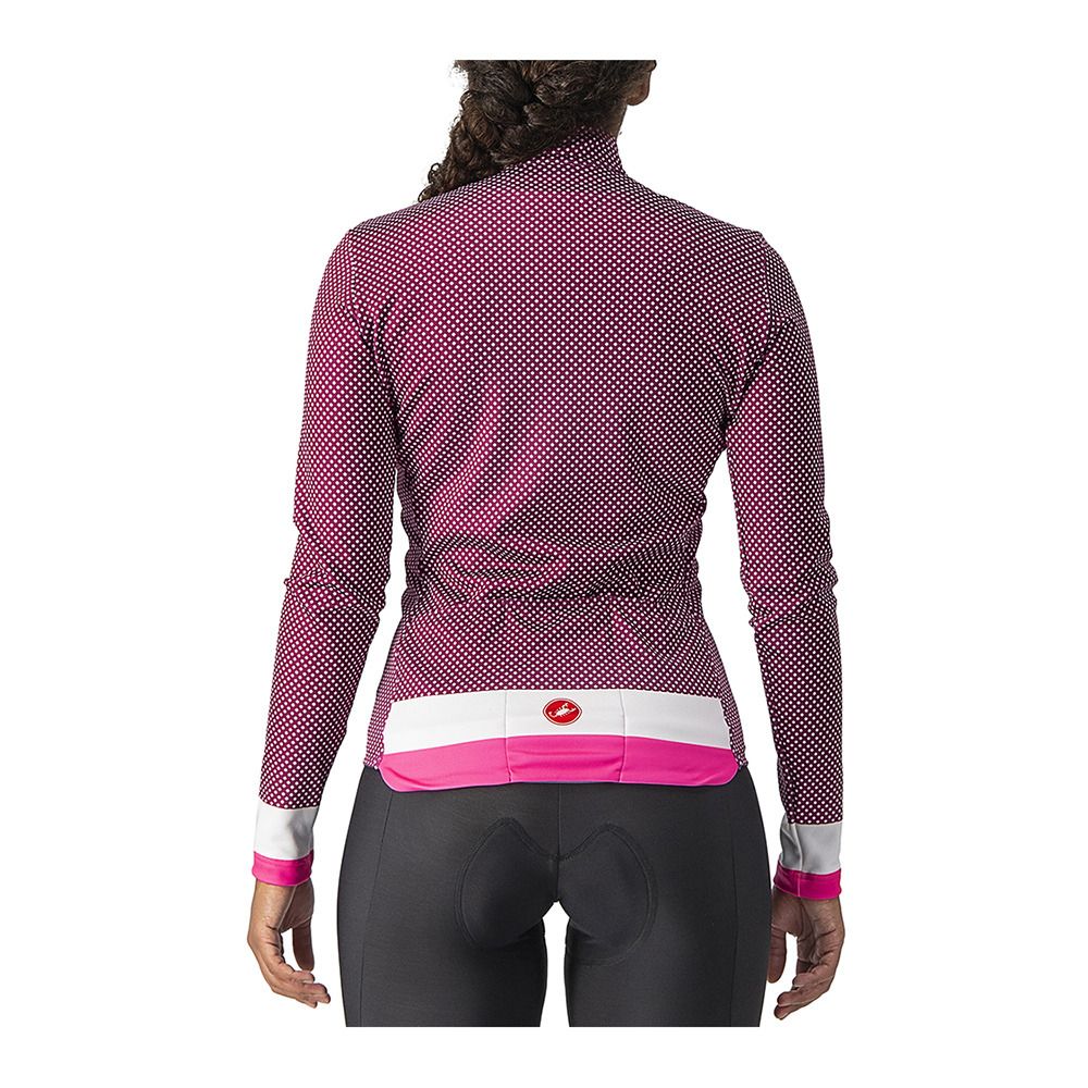 Castelli VOLARE LS - Maillot Femme cyclamen/white/pink fluo