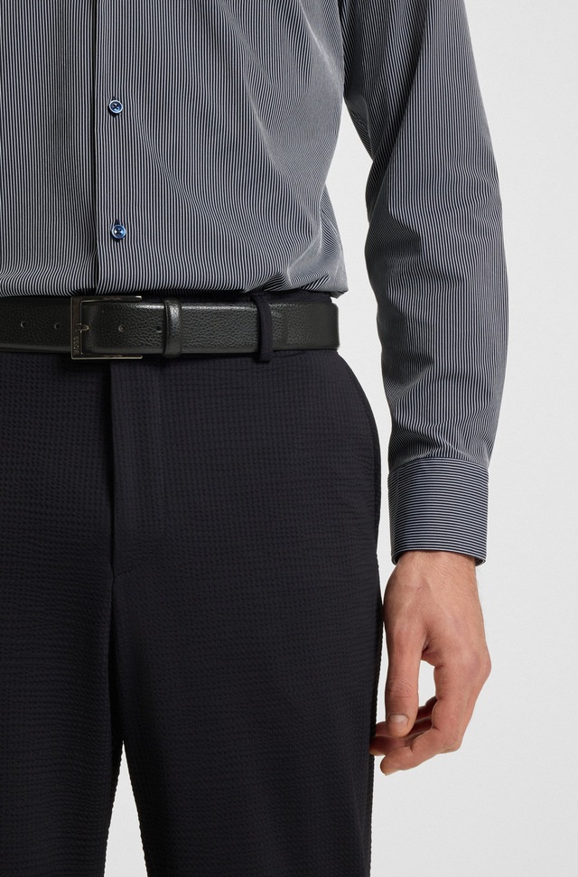 BOSS Ledergürtel »Elloy Sz35« aus fein genarbtem italienischen Leder