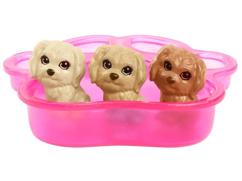 Barbie Spielset Puppe mit Hund und Welpen Barbie Welpen-Spielset
