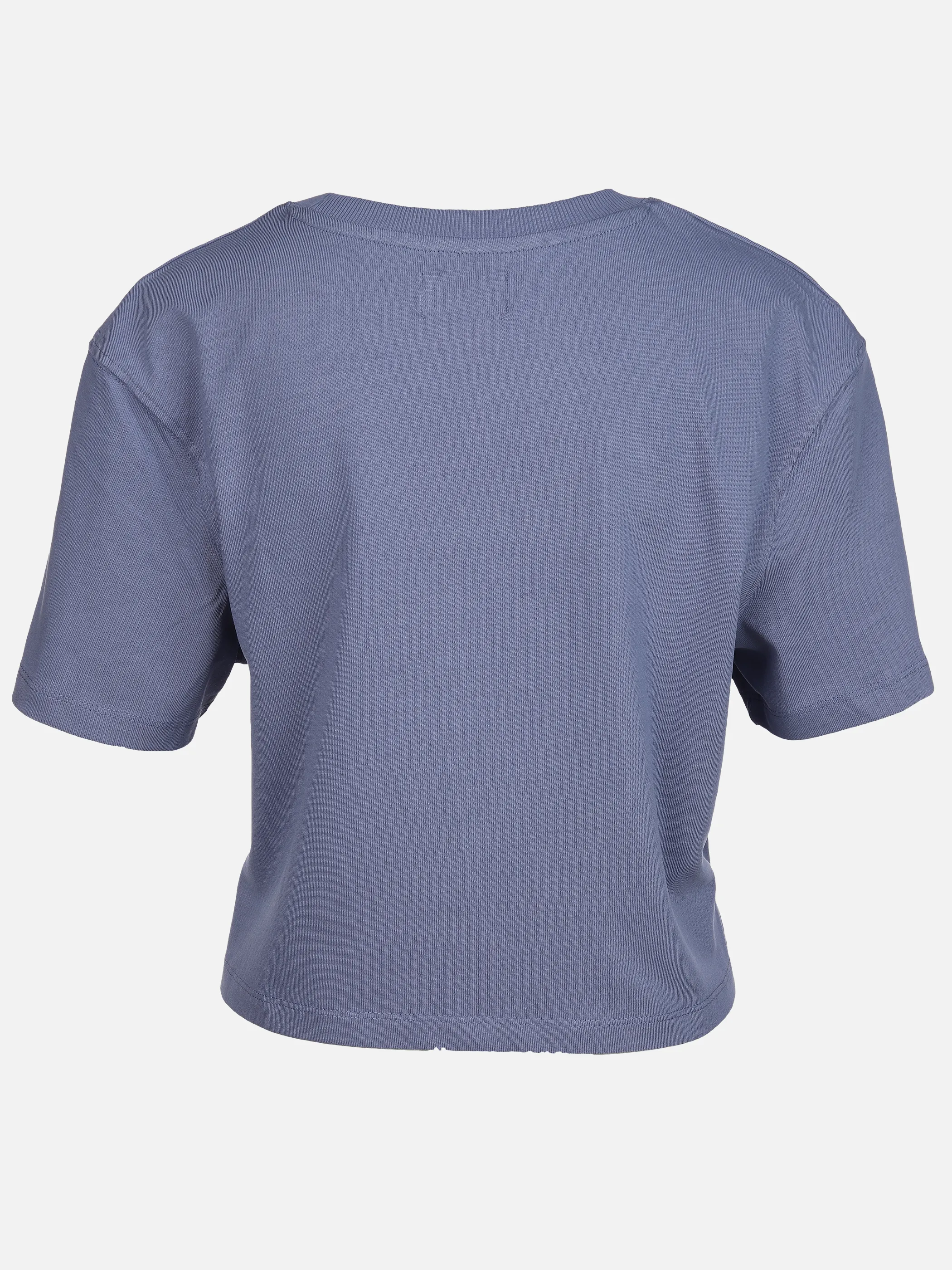 Mädchen Cropped Shirt unifarben
