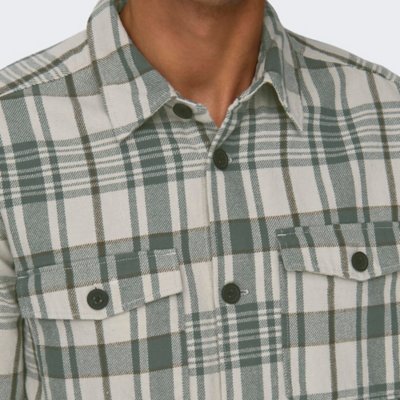 Chemise à manches longues homme Onsmilo Ovr Ctn Check Noos ONLY AND SONS