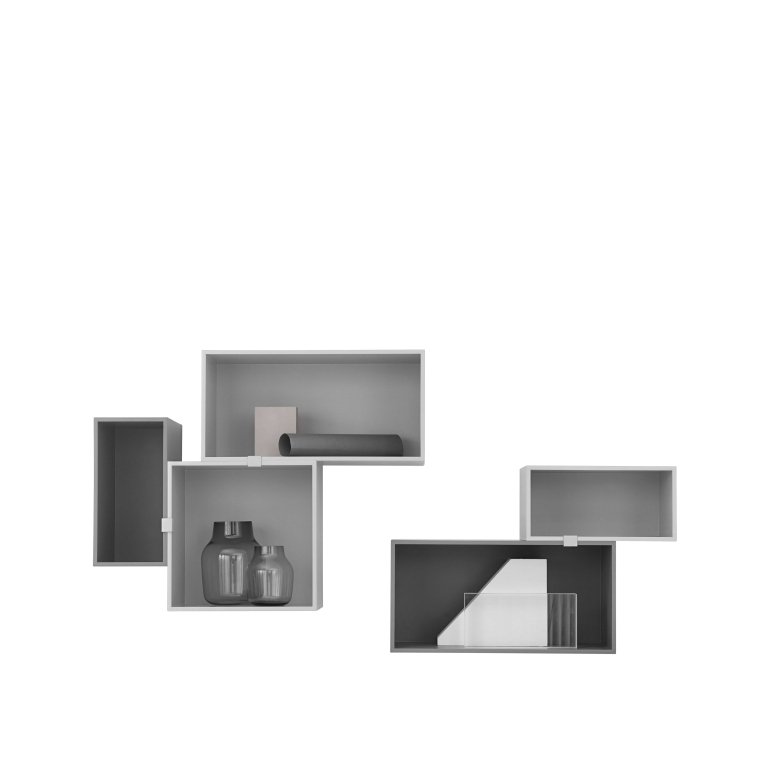 Muuto Mini Stacked 2.0 kast medium lichtgrijs