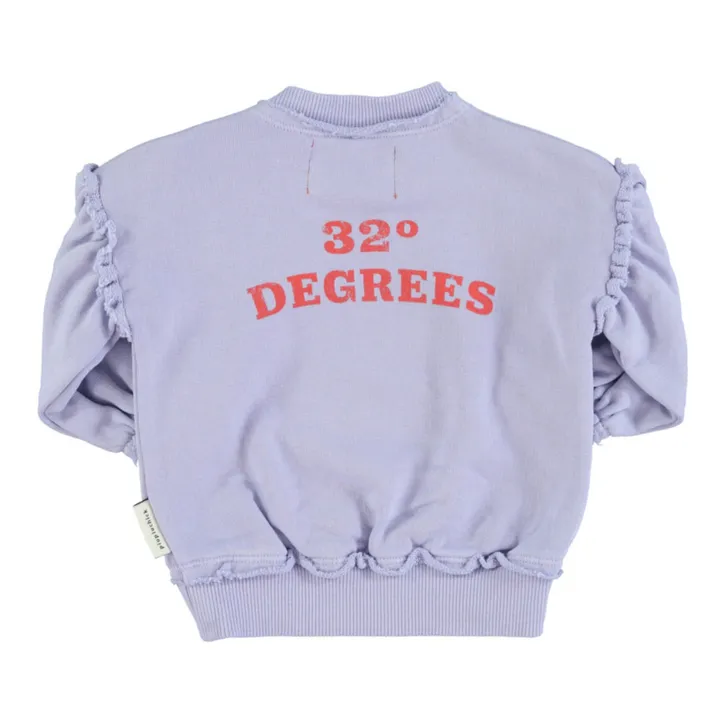 Piupiuchick Sweat Manches Ballon Coton Bio | Lavande