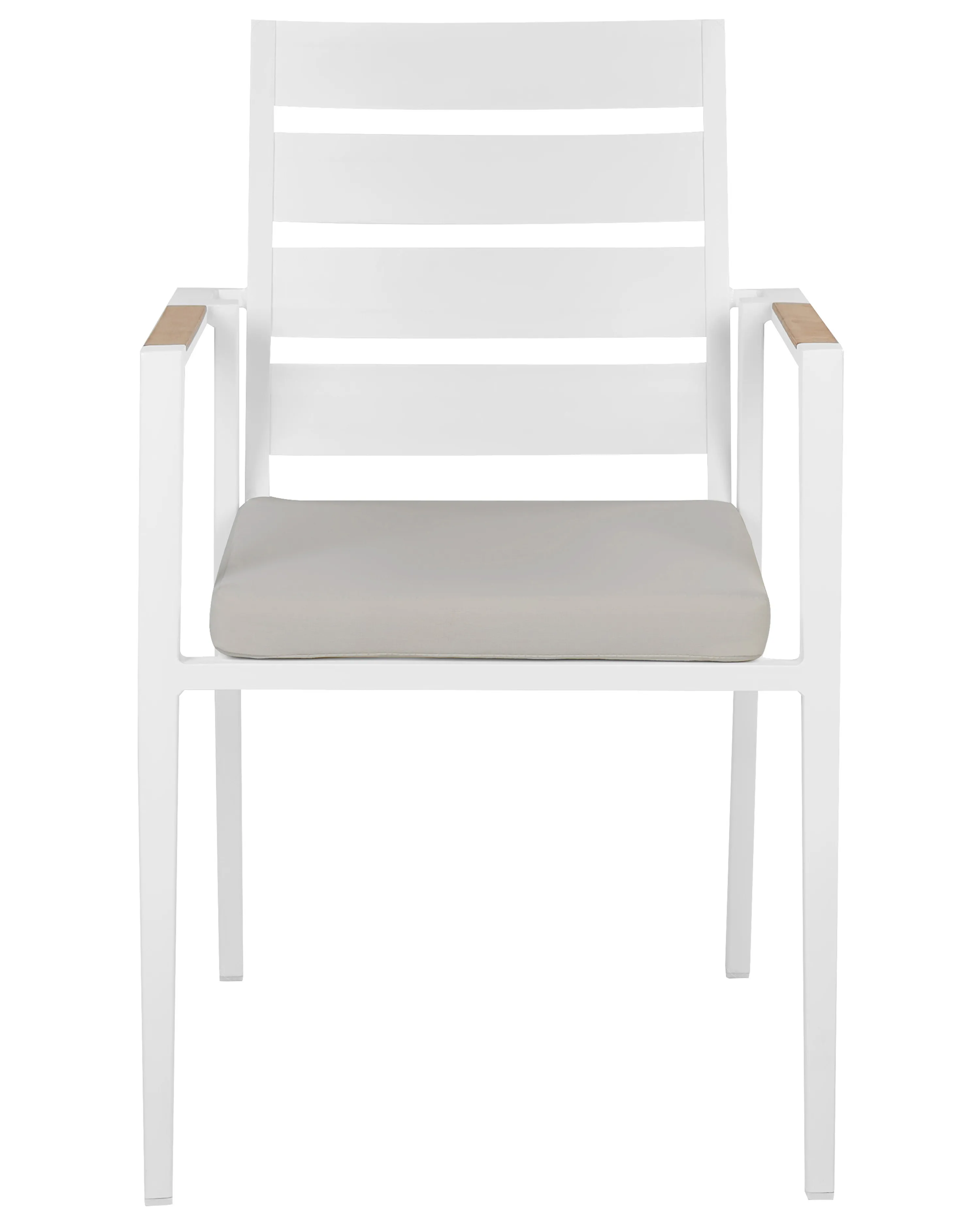 Set van 6 stoelen met zitkussen TAVIANO Metaal Grijs