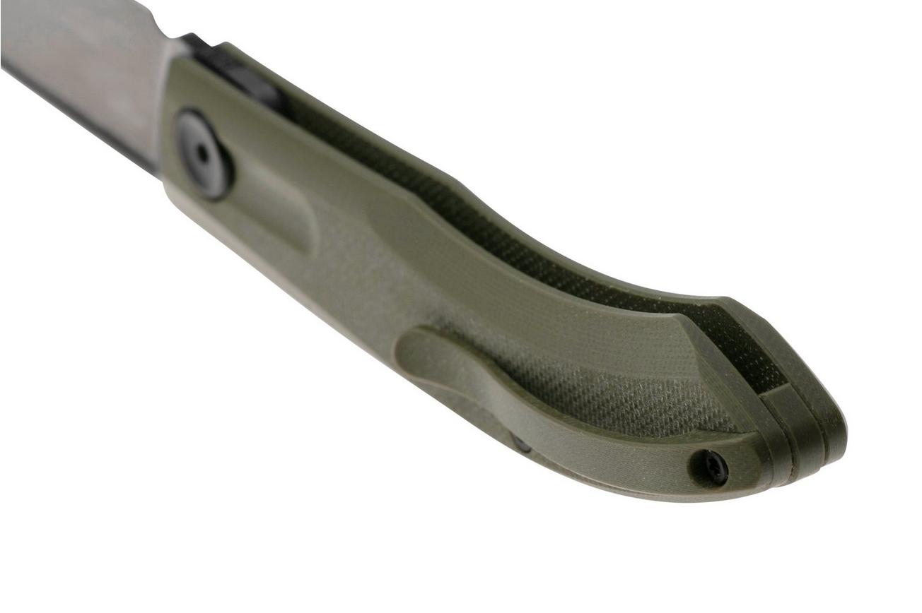 Real Steel Stella Lux 7041Z3, Black DLC K110, OD Green G10 zakmes, Poltergeist design