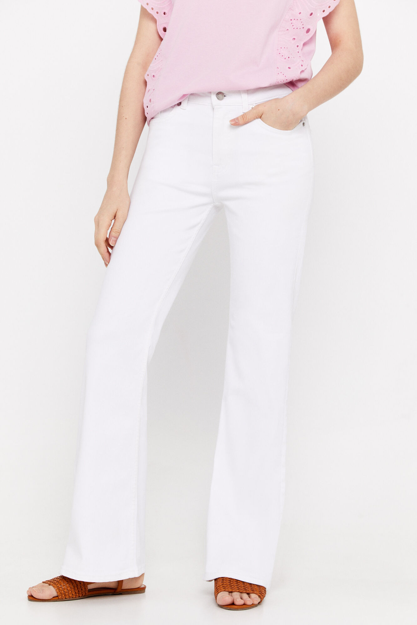 Calça Jeans Bell Fit - Branca