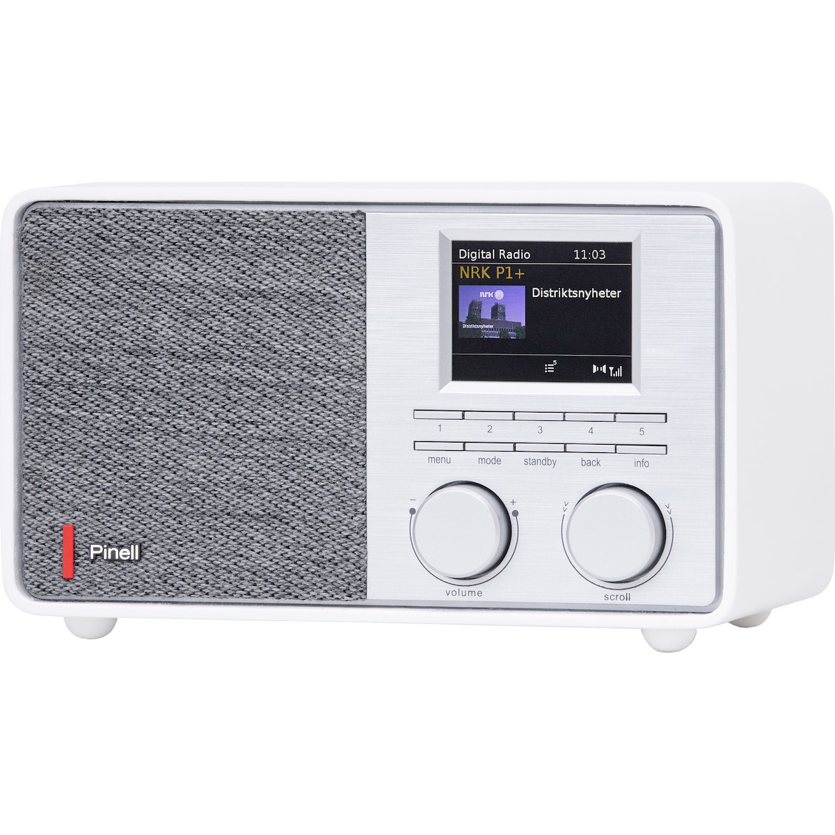 Pinell Supersound 201 digital radio (hvit)