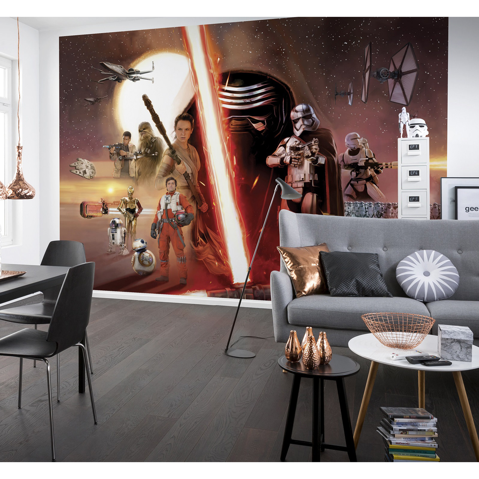 Papier-Fototapete STAR WARS EP7 COLLAGE-3,68 Meter