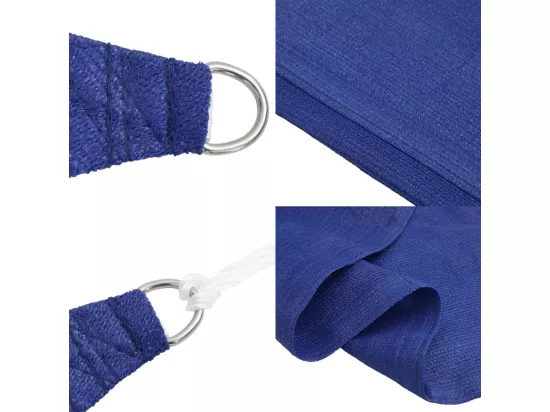 Voile d'ombrage 160 g/m² rectangulaire bleu 3x5 m PEHD
