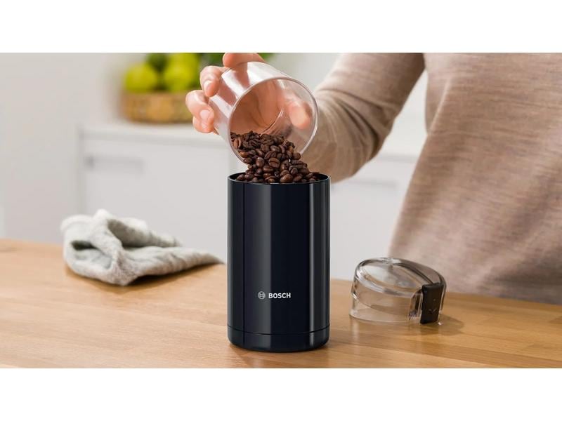 Bosch Kaffeemühle TSM6A013B Schwarz Kaffeemühle mit Sicherheitsfunktion