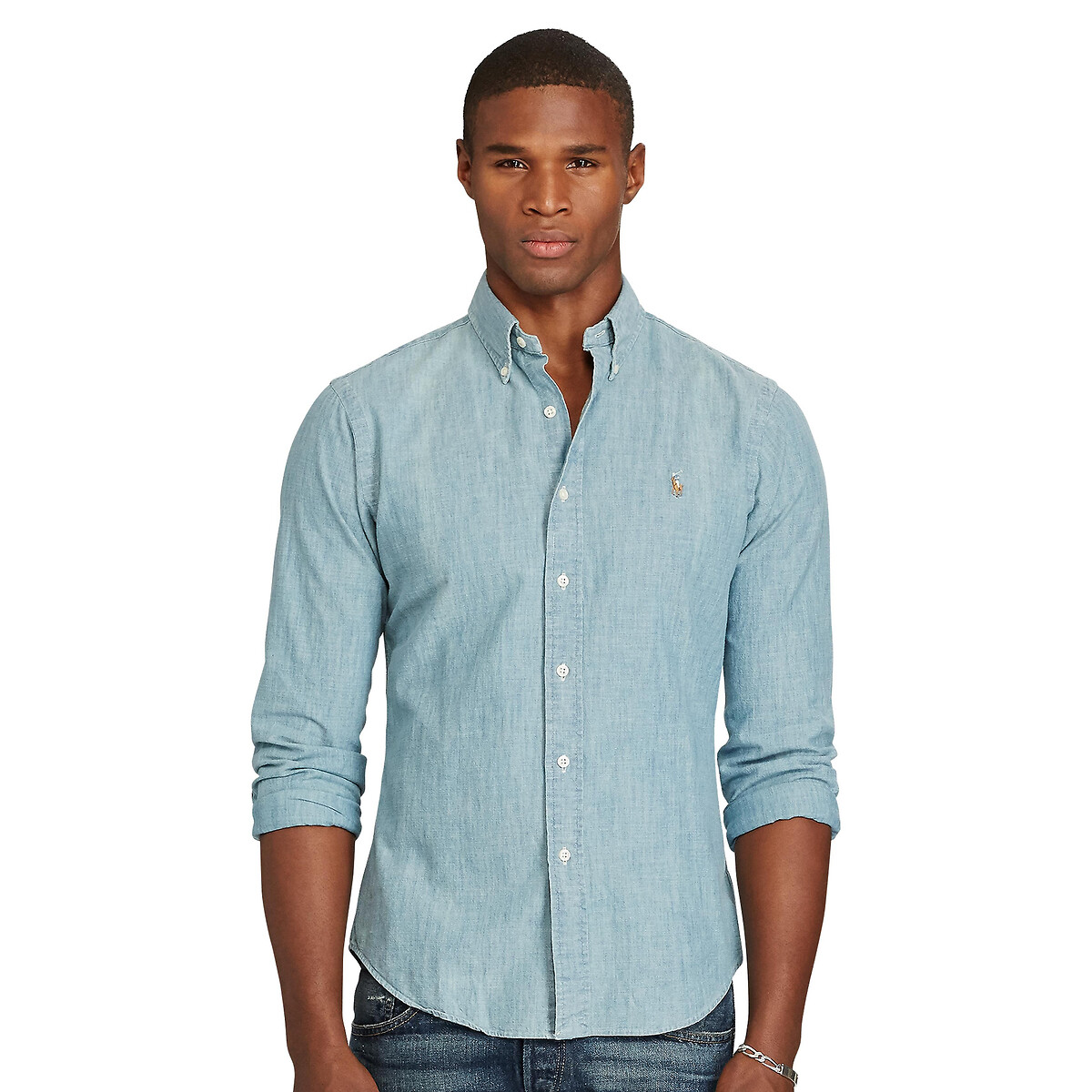 POLO RALPH LAUREN<br>Camisa chambray ajustada
