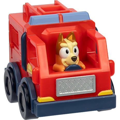 Bluey familiens minibiler m. figur - flere varianter - assorteret
