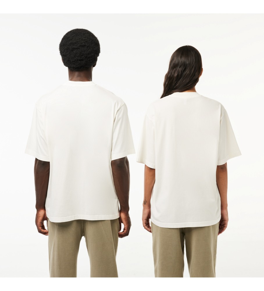 Camiseta Lacoste com logo branco