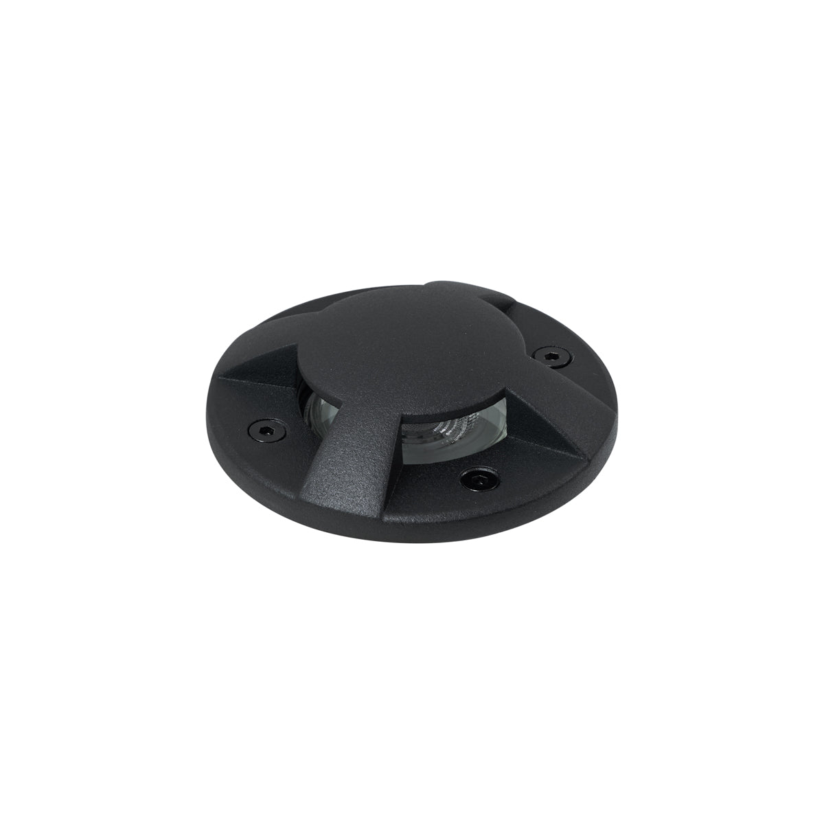 QAZQA Set van 6 moderne grondspots zwart GU10 50mm 4-lichts effect