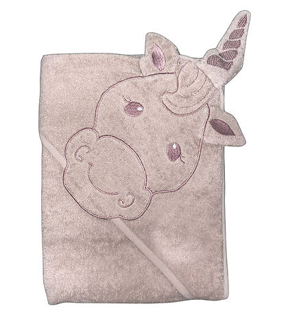 Nørgaard Madsens Babyhandtuch - 100x100 cm - Pale Mauve m. Einhe