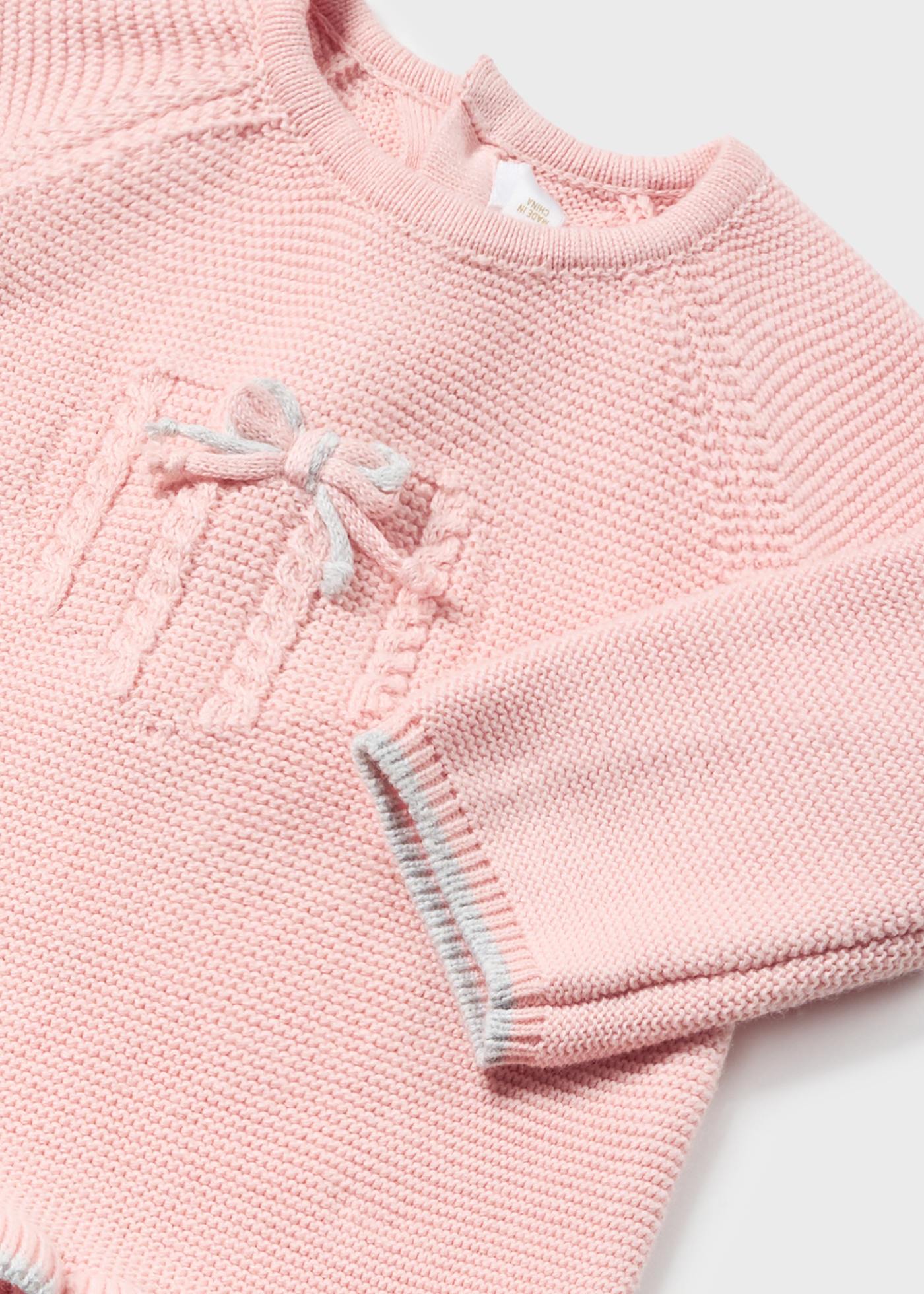 Conjunto de malha de algodão Better Cotton de 3 peças para recém-nascido