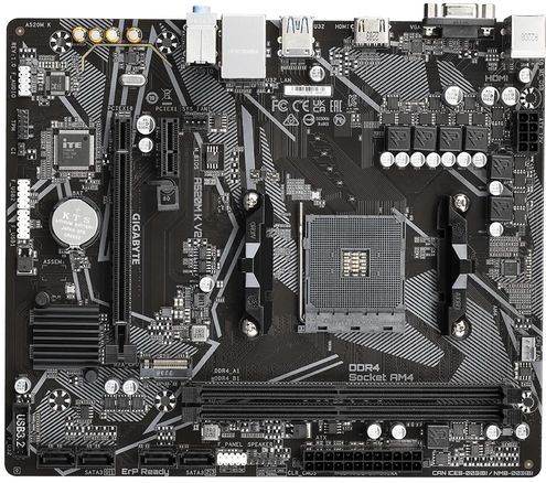 GIGABYTE A520M K V2 moederbord AMD A520 Socket AM4 micro ATX