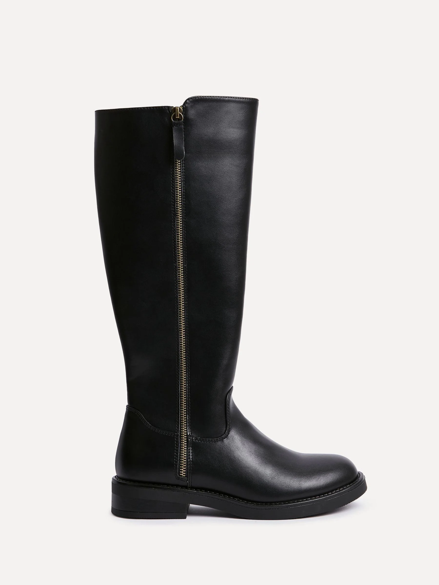 Linzi Roam High Leg Boots With Double Zip Detail