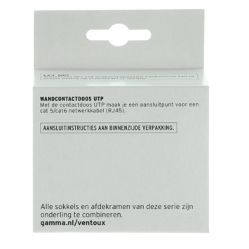 GAMMA Ventoux Stopcontact UTP Wit