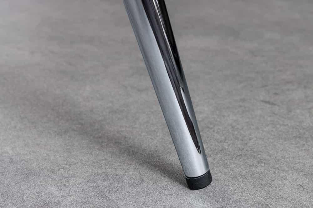 Höhenverstellbarer Barhocker INDUSTRIAL Chrom silber schwarz Metall rund drehbar