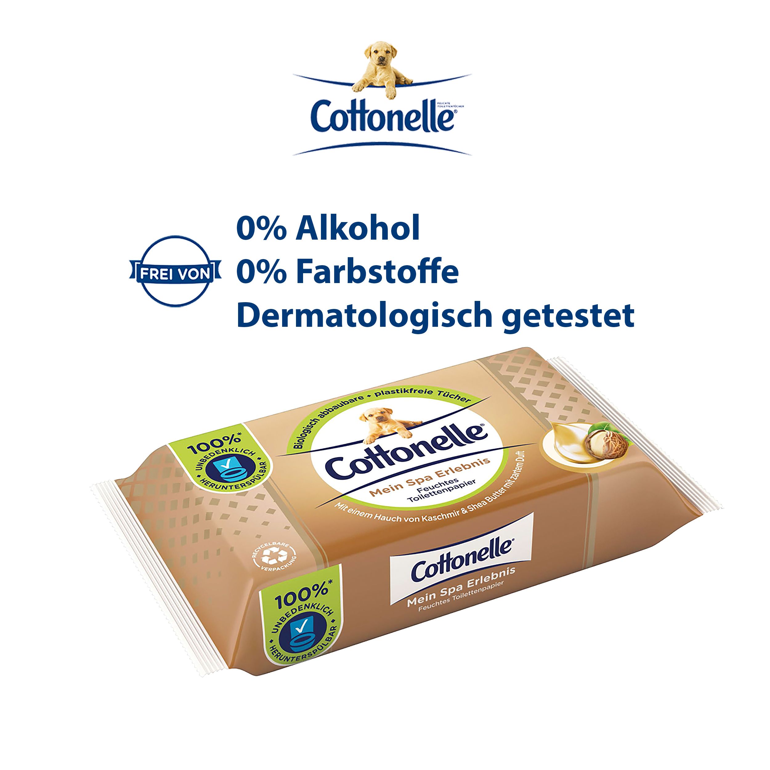 Cottonelle Feuchtes Toilettenpapier Mein Spa Kaschmir & Shea Butter