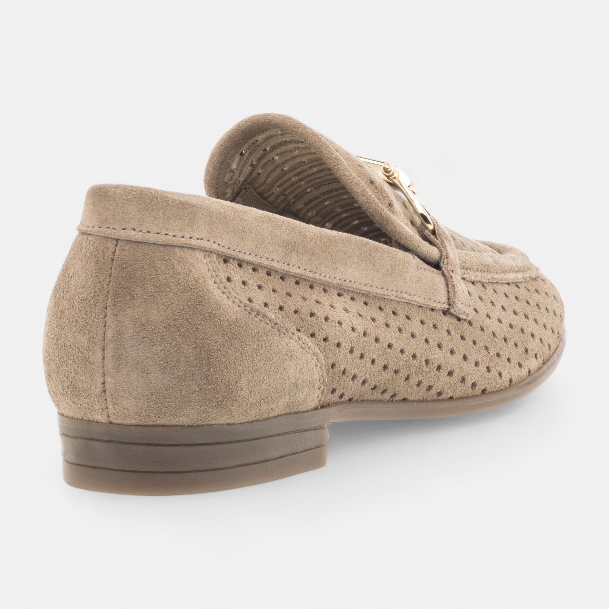 Mocassins Femme en cuir beige