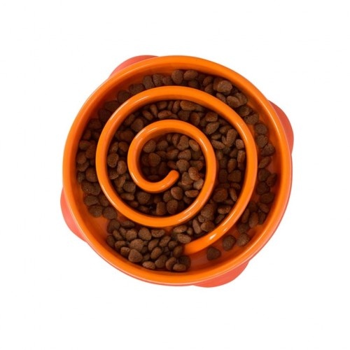 Comedouro para cães Outward Hound Slo Bowl Mini Laranja