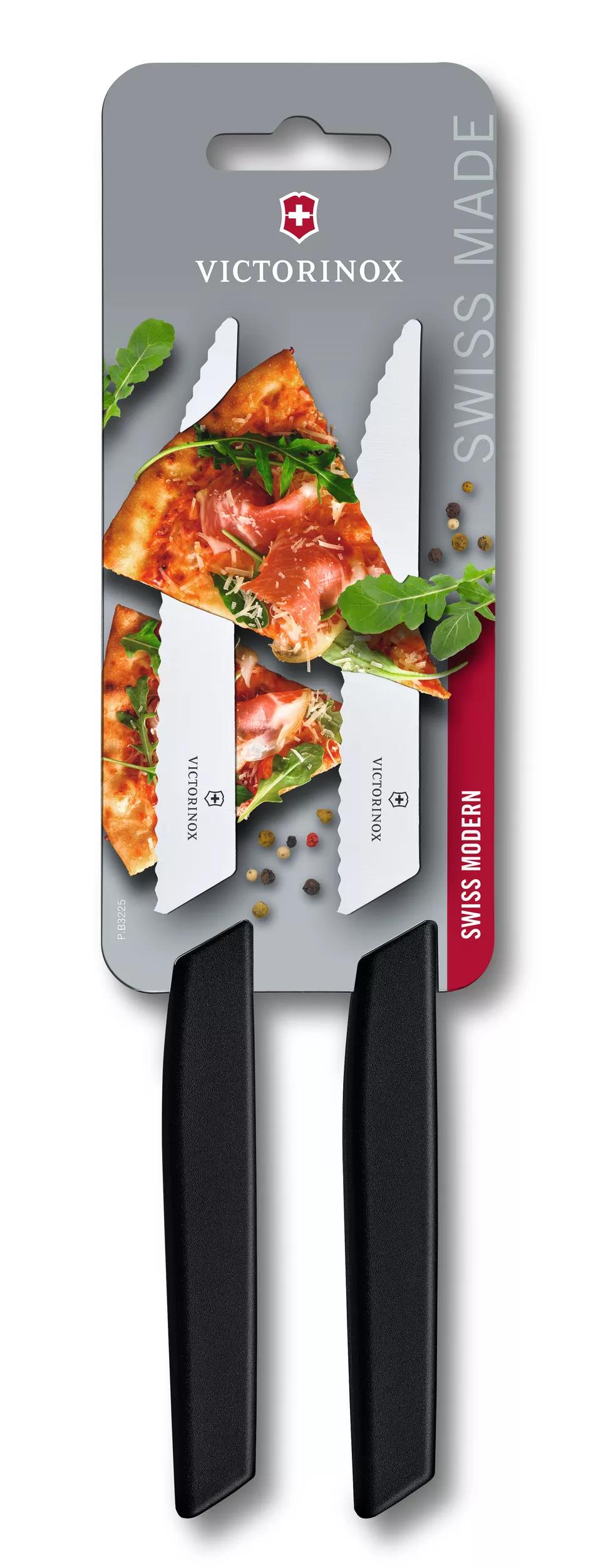 Swiss Modern Steakmesser-Set, 2-teilig-schwarz