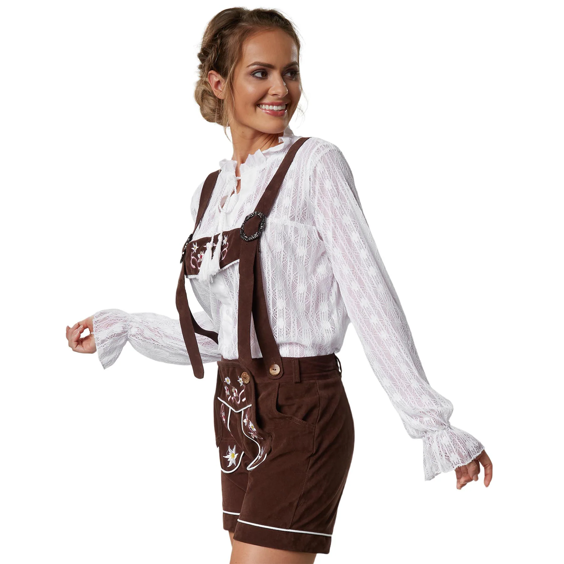 tectake® Lederhose Alpsee