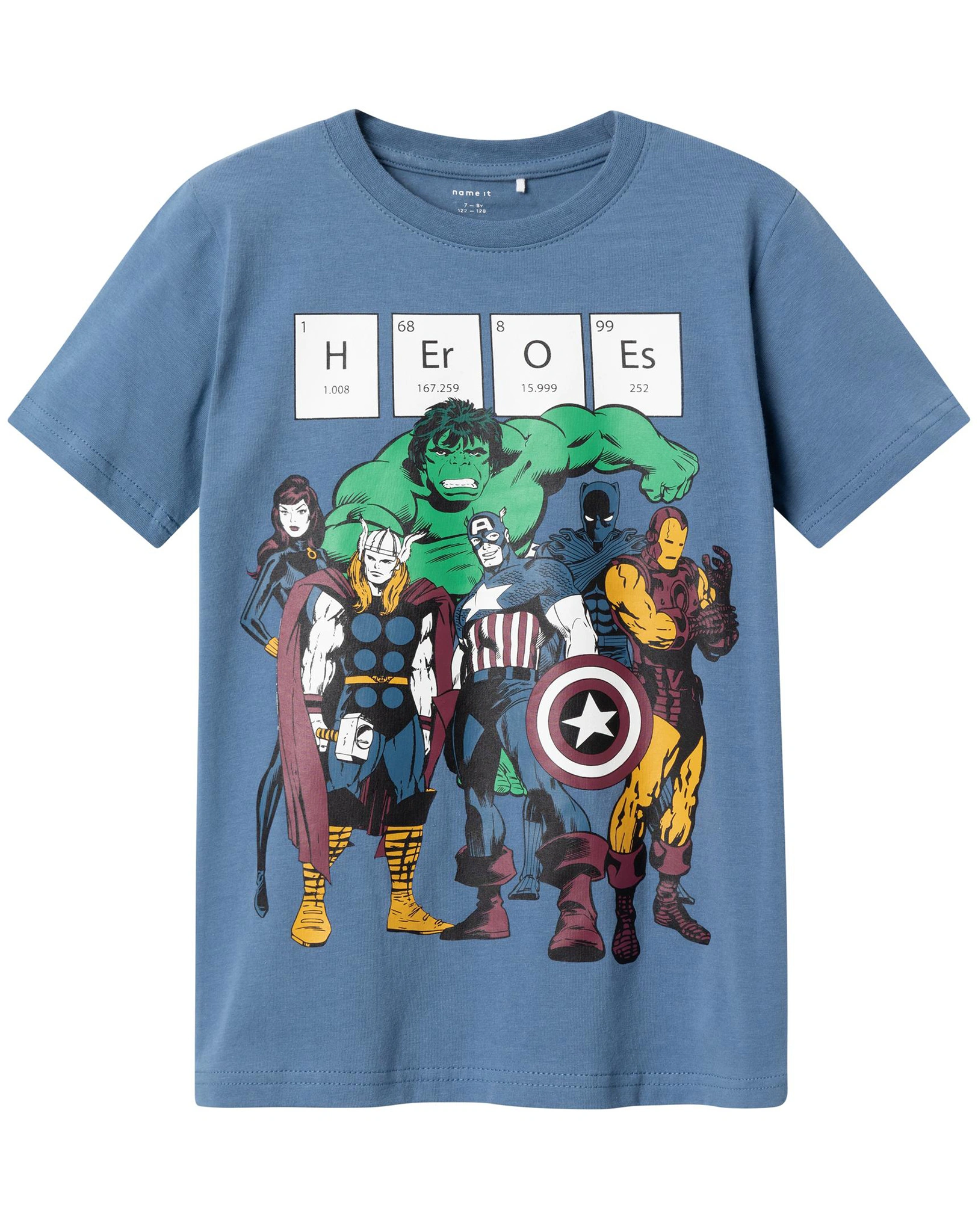 T-Shirt NKMNIKLAS MARVEL HEROES in bijou blue
