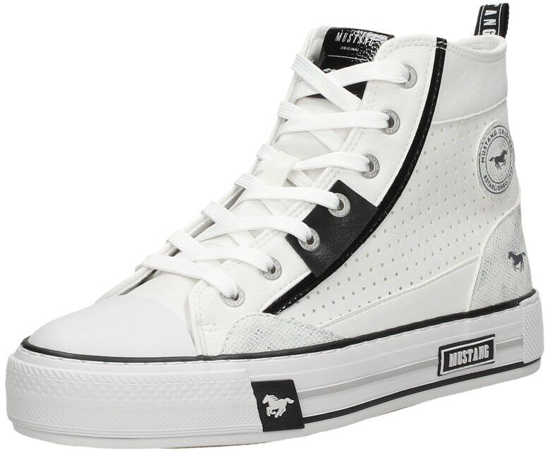 Mustang Veterschoenen Hoog wit