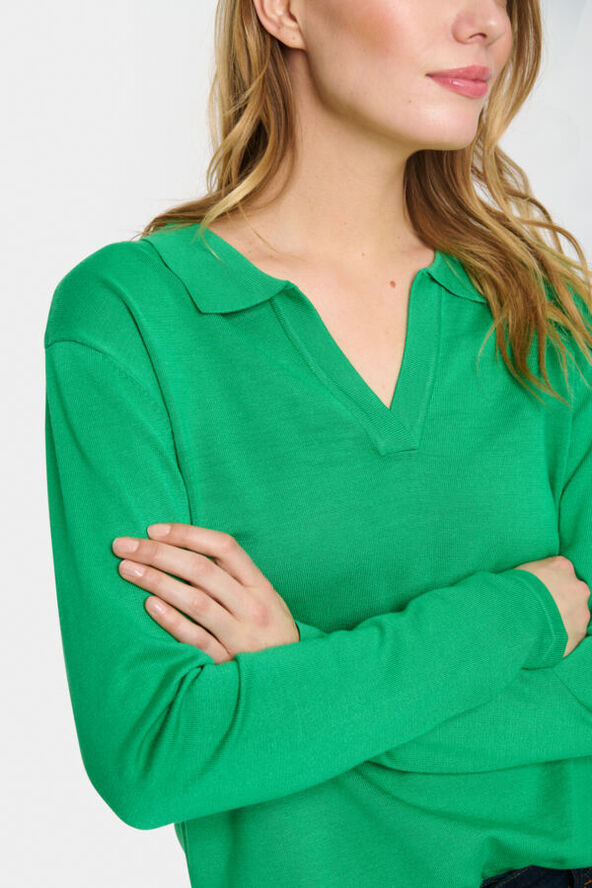 Saint Tropez MilaSZ Polo Pullover Zephyr green