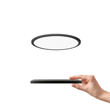 Philips plafonnière Superslim zwart 15W 27K