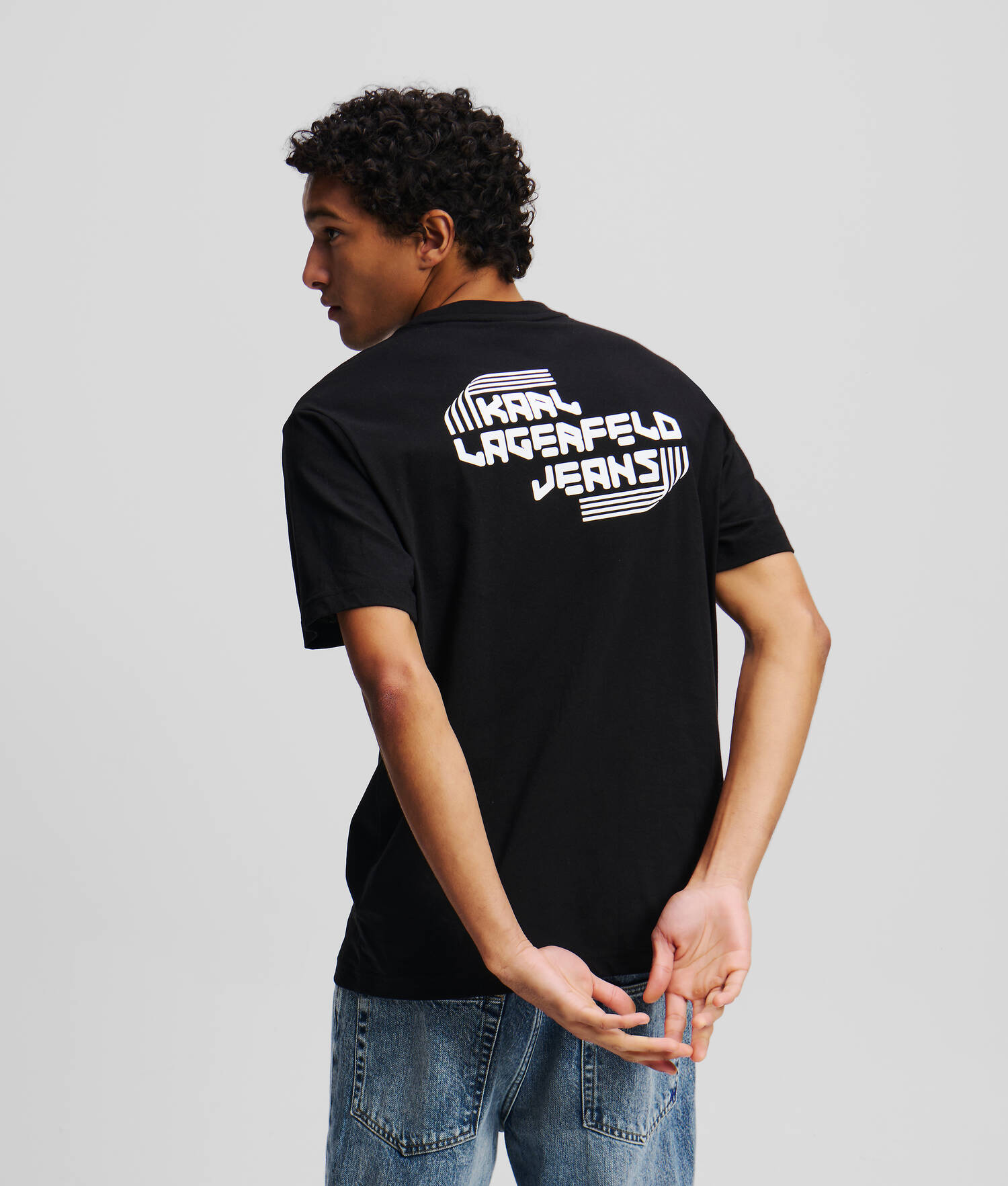 T-SHIRT AVEC LOGO KLJ - Noir