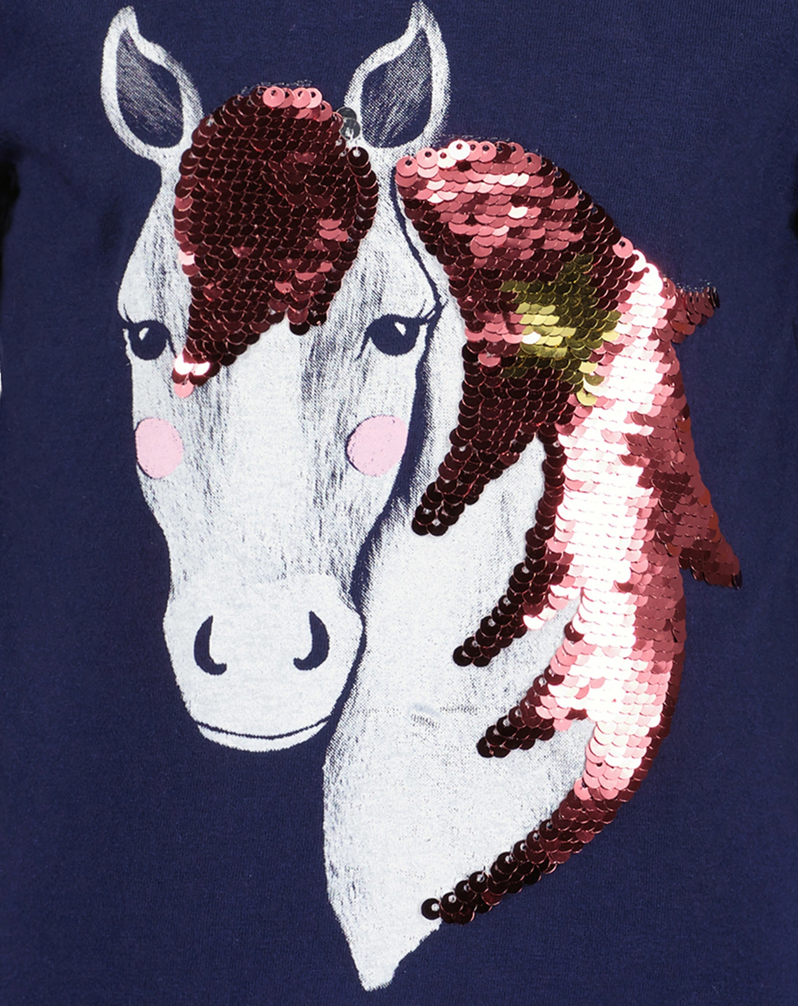 Langarmshirt BLUSH mit Pailletten in ultramarin