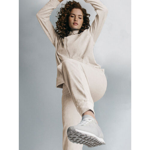 Admas - Pijama pantalón chaqueta con cremallera Soft Home Beige