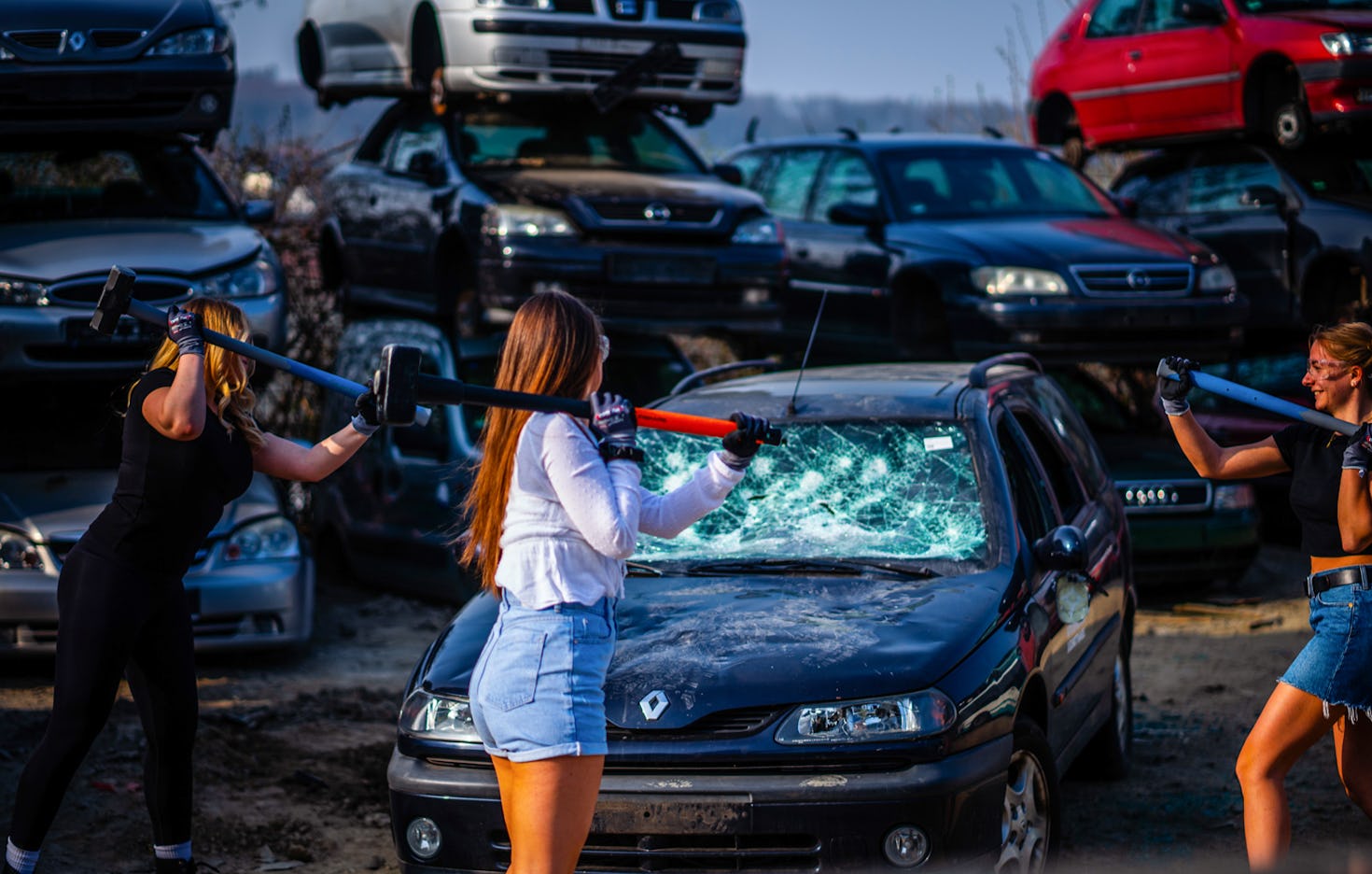 Auto zertrümmern bei Siegen