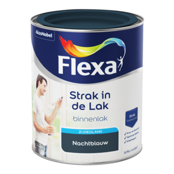 Flexa Strak in de Lak binnenlak zijdeglans nachtblauw 750 ml