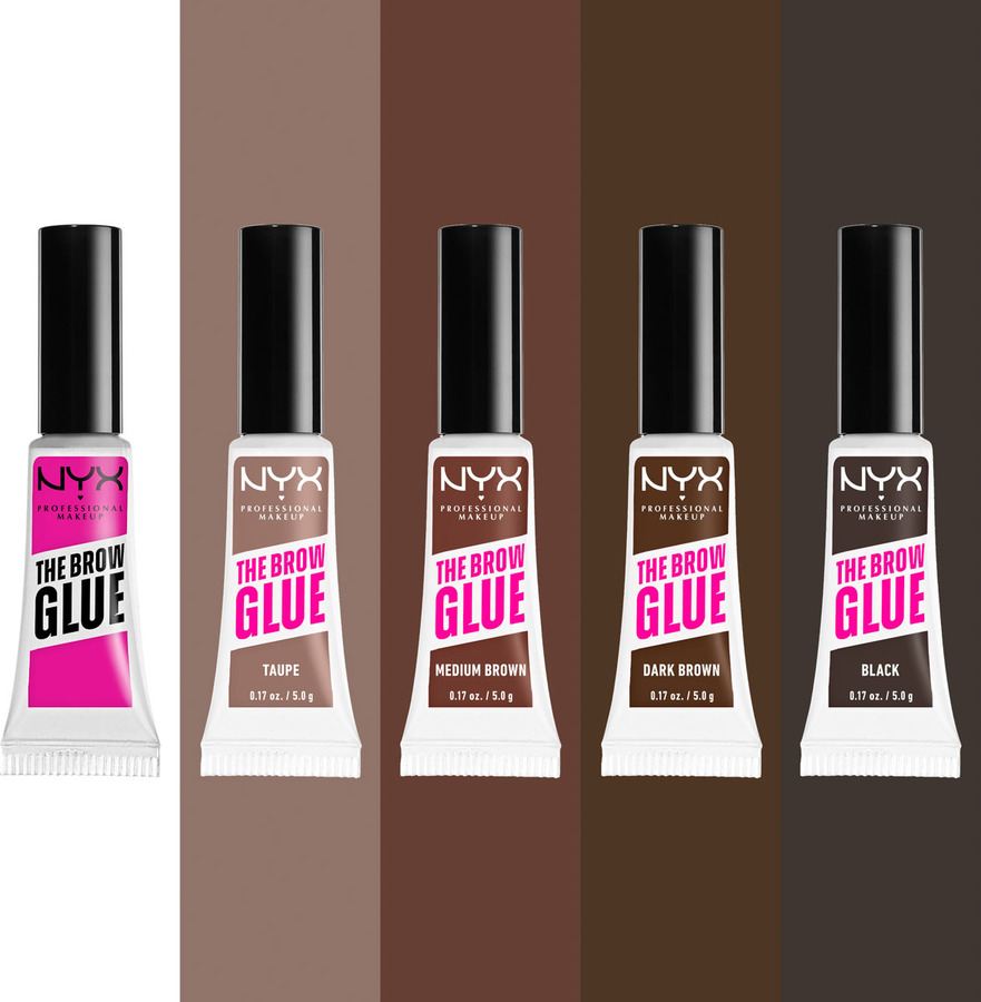 NYX Professional Makeup The Brow Glue Instant Styler 02 Taupe 5g