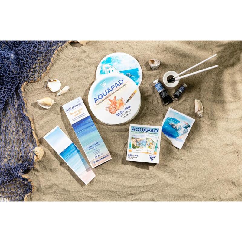 Bloc Aquapad Marque-pages aquarelle 6x20cm 20F 300g